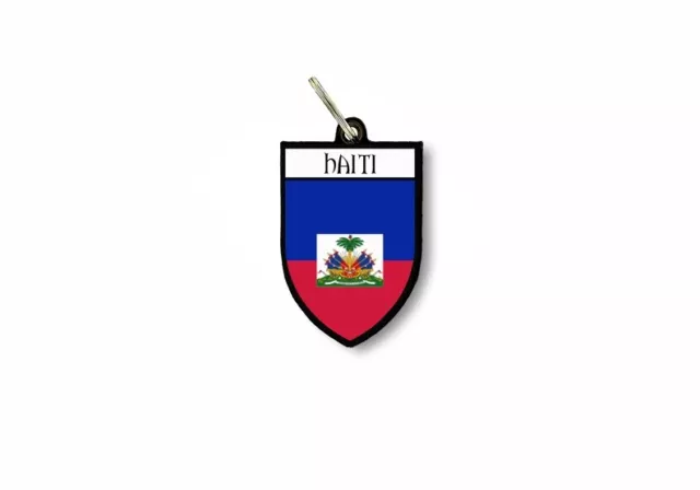 Porte cles clefs cle drapeau collection ville blason haiti haitien