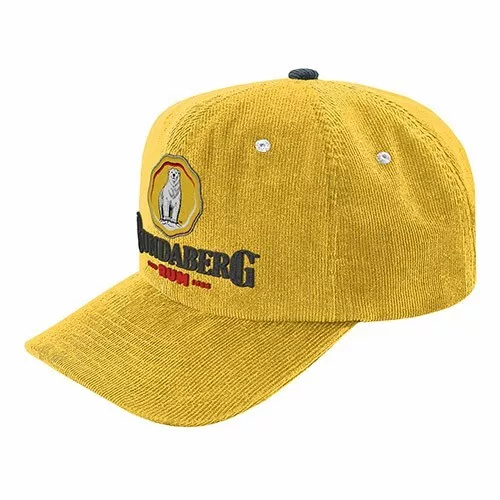 Bundy Bundaberg Rum Bear Embroidered Corduroy Baseball Hat Cap