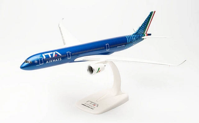 Aereo Modellino Herpa ITA Airways Airbus A350-900 – Scala 1:500, EI-IFB Marcello Lippi, Miniatura Da Collezione In Metallo