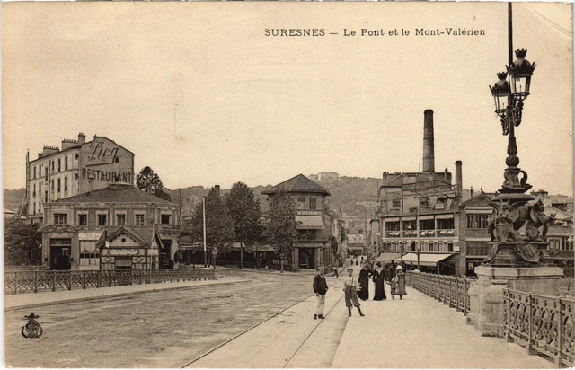 CPA Suresnes Le Pont et le Mont Valerien (1315078)