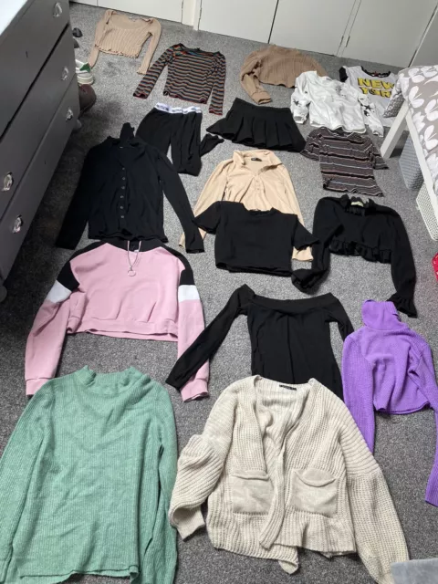 pacchetto abbigliamento H&M/Shein/PLT/Boohoo/New Look/Zara UK 8/XS-17 articoli