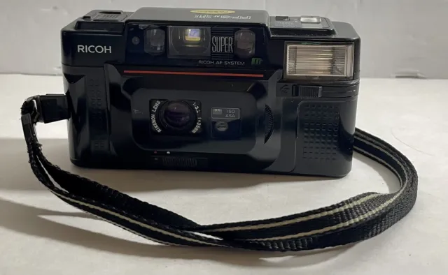 Ricoh FF-3 AF Super 35mm Point and Shoot Film Camera Tested/for Parts As Is