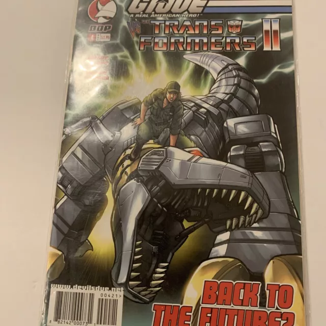 Comic Book GI Joe vs Transformers Back To The Future Pristine In Wrapper