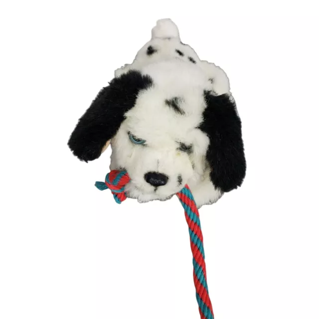 FurReal Friends Tuggin Pup puppy Dalmation Dog Electronic black white red rope