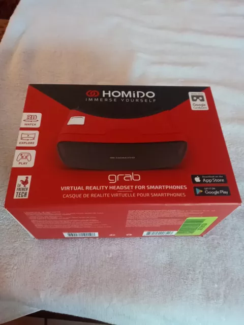 Homido Grab Red Universal Virtual Reality Headset for Smartphones