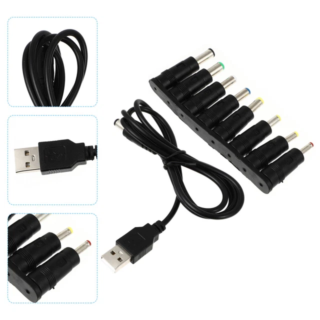 Adattatore di alimentazione cavo di alimentazione utile cavo di alimentazione USB DC rame nero