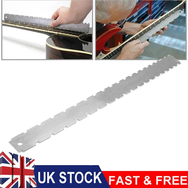 GUITAR NECK NOTCHED Straight Edge Luthier Tool Fret Leveling Repairing ...