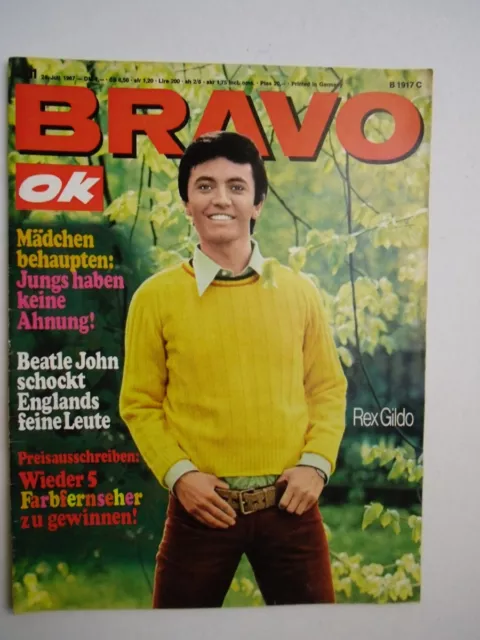 Bravo OK 1967 Nr. 31 Starschnitt Winnetou & Nscho-Tschi Rolling Stones Beatles