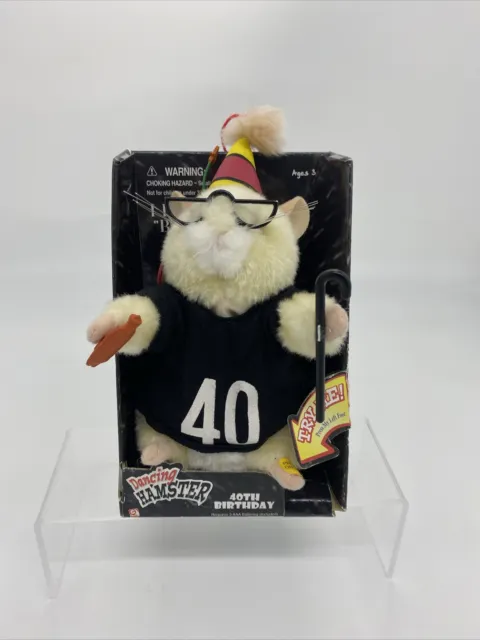 NEW 2004 Gemmy 40th Birthday Dancing Hamster 30974 Over the Hill FACTORY SEALED