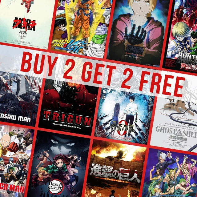 CLASSIC ANIME SERIES Posters Manga Animation Movie Poster Prints Retro