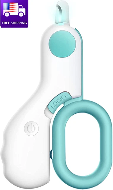 Pet Dog Cat Nail Clippers for Small Animals with LED Lights, Professional