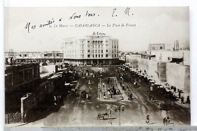 La Place of France Casablanca Morocco CPA Postcard 7990