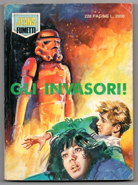 JEANS FUMETTI avventure nuova serie N.1 GLI INVASORI ! edifumetto 1988 UFO SHADO