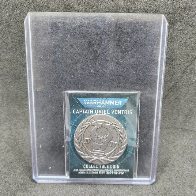 WARHAMMER 40K CAPTAIN Uriel Ventris Collectible Coin from Black Library ...