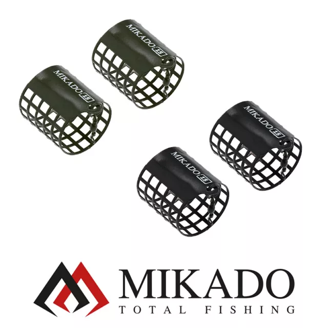 2 X Mikado Futterkorb Feeder Korb Rund Offen Bleifrei Futterkörbe Feederkorb