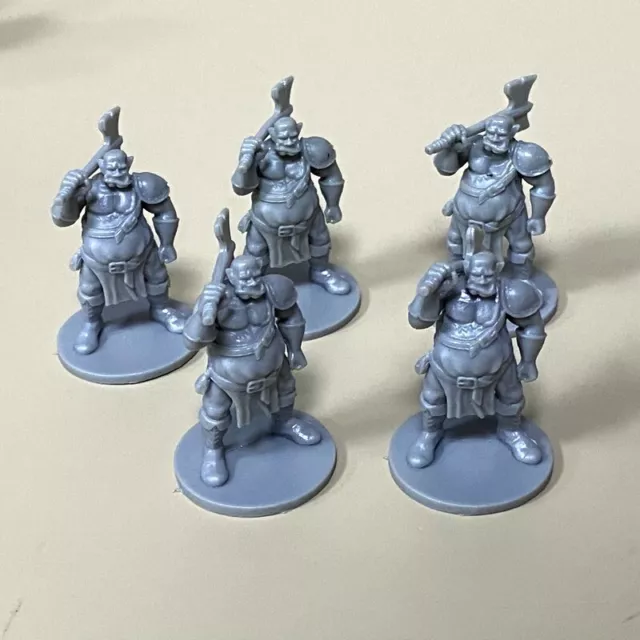 5PCS The Half Orc Figures DND Board Game Miniatures Dungeons Dragons Wargaming