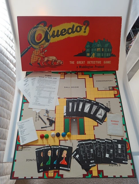 GIOCO DA TAVOLO vintage CLUEDO di Waddingtons 1965 EUR 17,28 GIOCO DA TAVOLO vintage CLUEDO di Waddingtons 1965 EUR 17,28