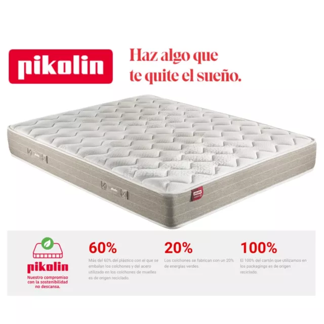 Colchón PIKOLIN de Muelles Normablock y HR 25 cm SB (varias medidas disponibles)