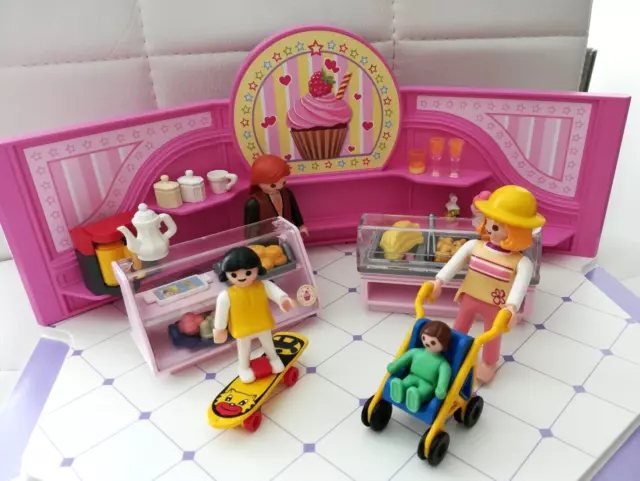 Playmobil City Life Cafe Cupcake 9080 Konvolut wie neu Kinder Mädchen Spielzeug