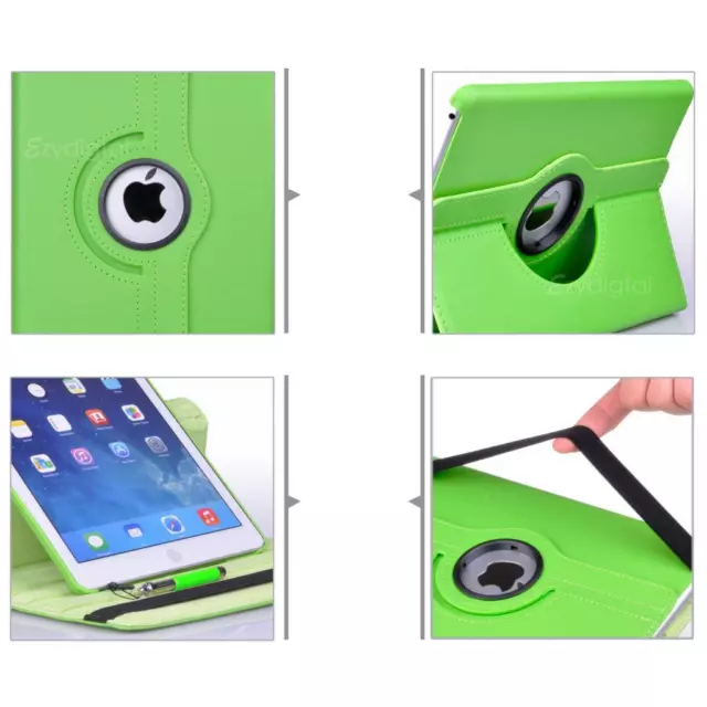 360°Rotating Smart Wake Up Flip Leather Case Cover For Apple iPad Air 10.5" 2
