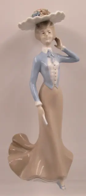 Vintage Porcelain Standing Lady Figurine