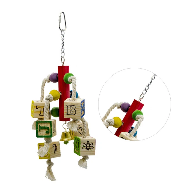 1pc Parrot Cage Toys Papagei Spielzeug Vogel Kauen Spielzeug Vogel Papagei Spiel