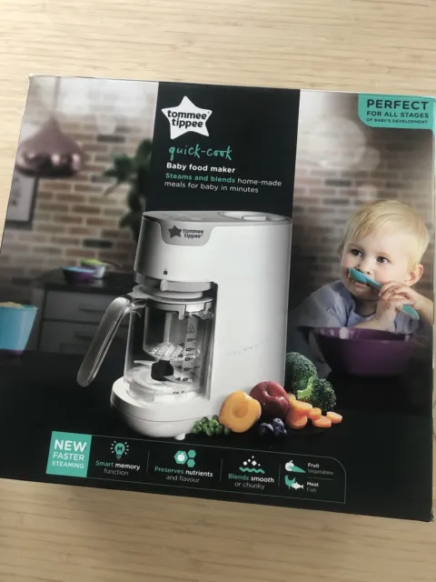 Tommee Tippee Quick-Cook Baby Food Maker, Blender and Steamer, Food Processor