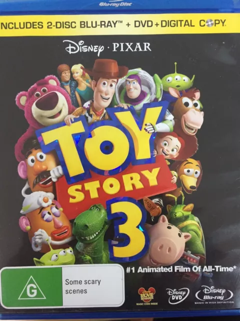 Disney Pixar (Movies) Toy Story DVD, Toy Story 2 DVD, Toy Story 3 Blu-ray