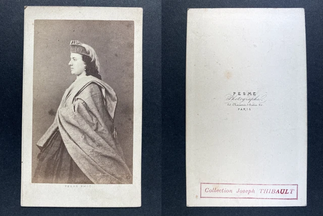 Nadar, Paris, Edmond About, écrivain Vintage albumen print CDV. Tirage