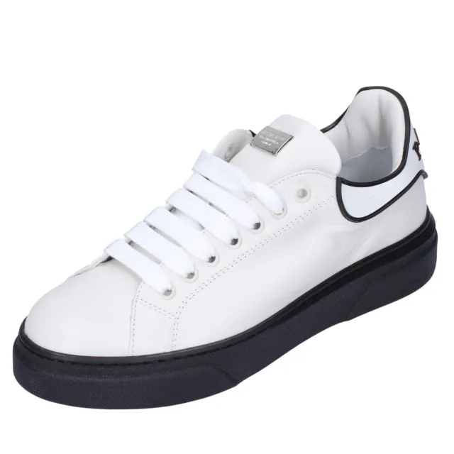 Scarpe donna PHILIPP PLEIN 37 EU sneakers bianco pelle DG760-37