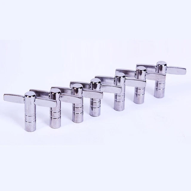 Drum Tuning Key Adjustment Wrench Silver Metal Percussion H0 CL L4 Tool H9 E1F7