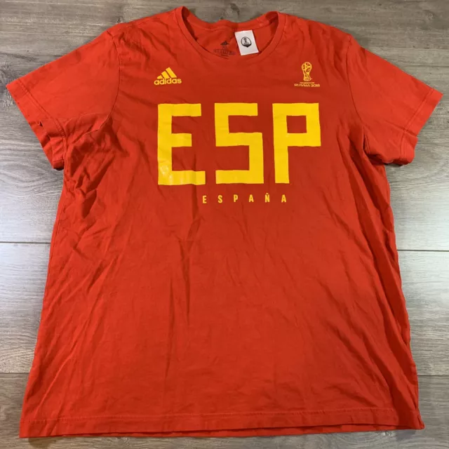 Adidas Spain Espana National Soccer Team Russia 2018 FIFA World Cup Men’s Shirt