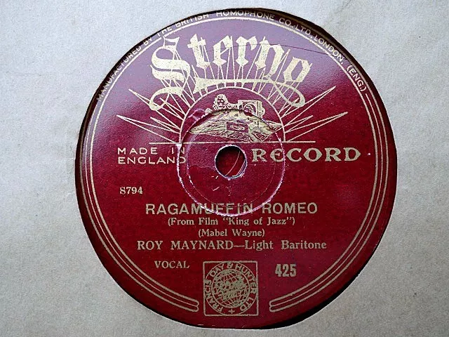 ROY MAYNARD - Ragamuffin Romeo / It Happened At Monterey 78 rpm disc (A+)