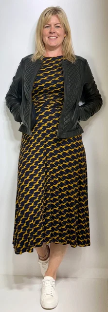 HOBBS DRESS 3/4SLV Jersey Bayview Horse Print Fit&Flare Tie  BackBelt(A162)RRP89 14.90 - PicClick UK