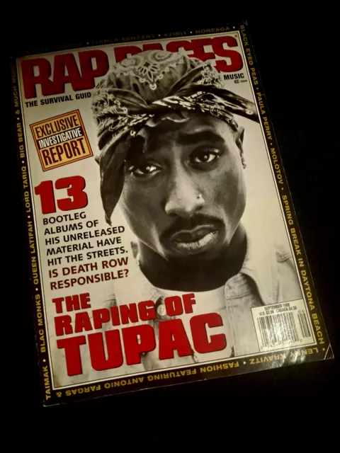 VERY RARE issue of - Rap Pages Magazine 1998 - Cover TUPAC