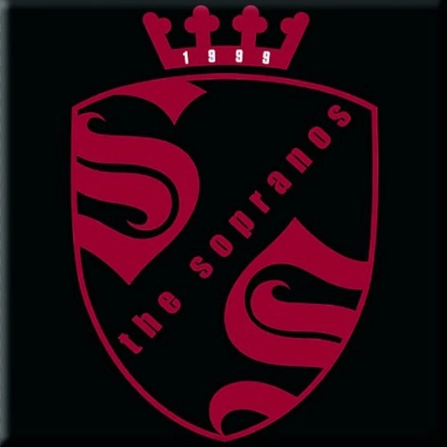 I Soprano Logo Stemma Magnete Frigorifero Nuovo Ufficiale 76mm x 76mm