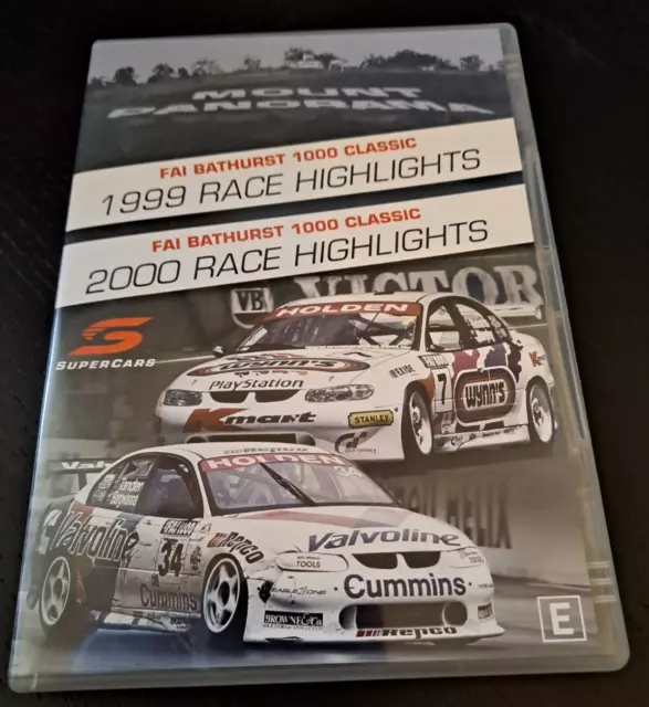 Bathurst 1000 - V8 Supercars - 1999 & 2000 Race Highlights - DVD - VGC+