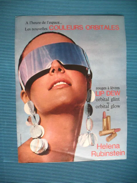 Publicite De Presse Helena Rubinstein Rouge A Levres Couleurs Orbitales Ad 1968