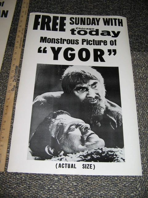 Universal monster '60s Frankenstein Bela Lugosi premium poster famous monsters A
