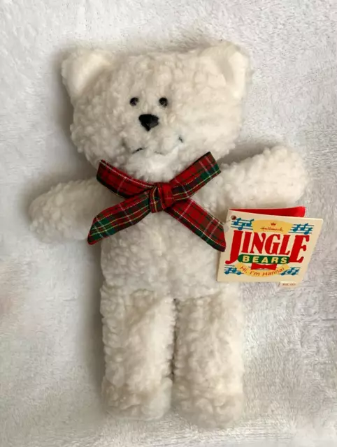 New VTG 1987 Hallmark Holiday Jingle Bears Hanna Bear 9" Plush *READ Description