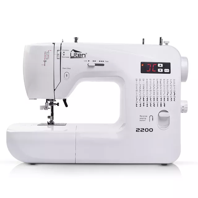 Uten 2200 máquina de coser brazo libre 60 puntos electrónica niños máquina de coser ordenador