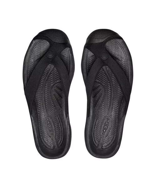 KEEN Men's Flip Flop Sandals WAIMEA H2 Triple Black Brand New From Japan