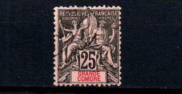 Grande Comore  - Colonie Française - 1897  - N° 8  - Oblit - Used