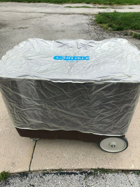 CARLISLE, Adjustable Dish Dolly, Brown, 43"(L) 28"(W) 31 3/4"(H), Good Condition CARLISLE, Adjustable Dish Dolly, Brown, 43"(L) 28"(W) 31 3/4"(H), Good Condition