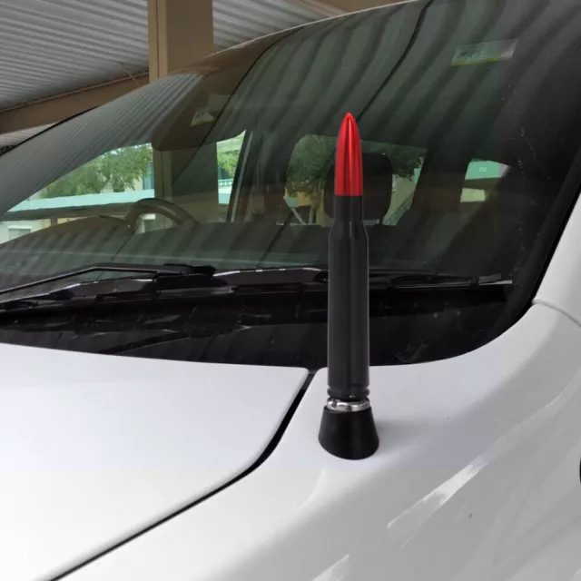 50 CAL CALIBER BULLET ANTENNA for TRUCK DODGE RAM 1500 FORD F150 RAPTOR BRONCO