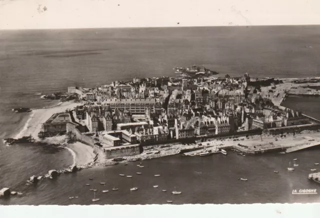 Cpsm Saint Malo Vue Aerienne