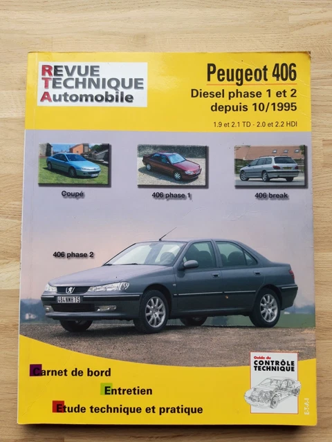Revue Technique Rta peugeot 406 diesel 1.9td 2.0 2.2hdi