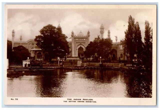 c1940'sThe Indian Pavilion British Empire Exhibition RPPC Photo Postcard