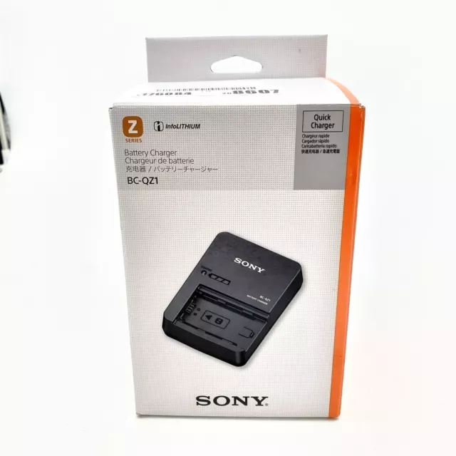 Genuine Sony - Battery Charger - Black - BCQZ1