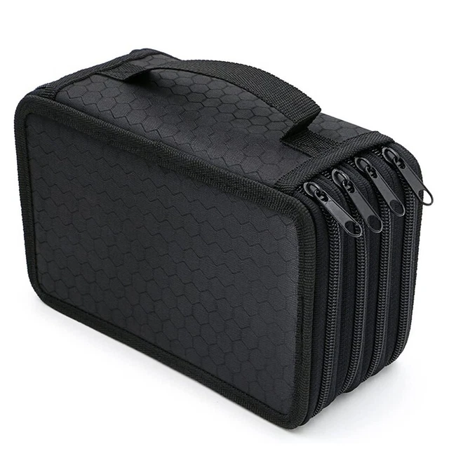 Estuche para lápiz multicapa 72 lápices para colorear de capacidad portátil de inserción o C9A1
